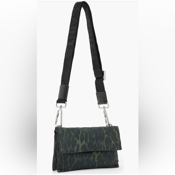 All Saints Green and Black Leopard Crossbody Bag - Picture 6 of 8